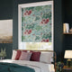 ColorizedZoom Fiore Velvet Duckegg Rose Roller Blind 9193