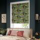 ColorizedZoom Passiflora Velvet Teal Blue Roller Blind 9208