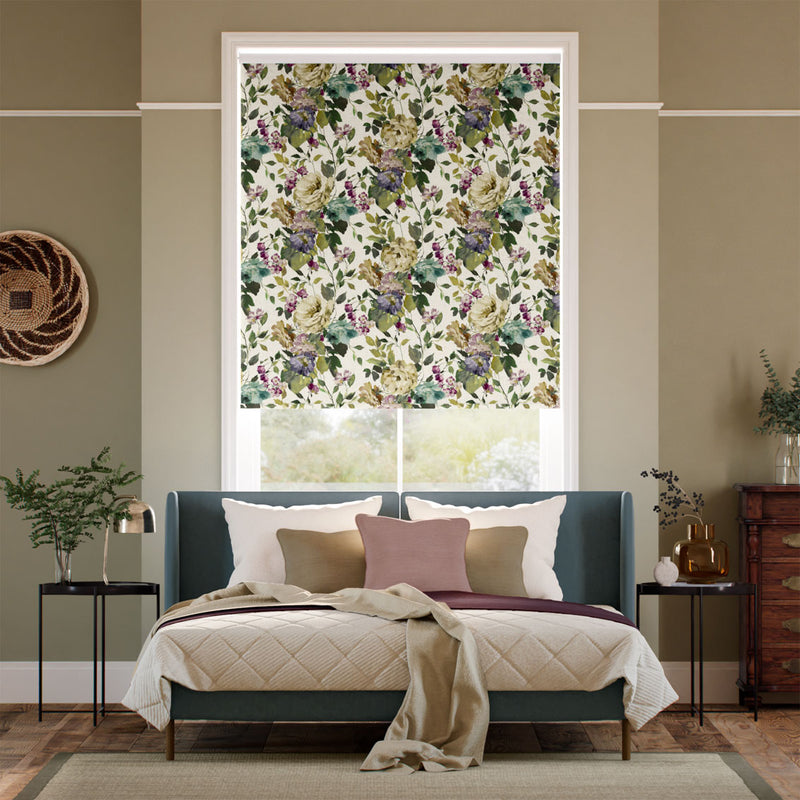 Colorized Twist2Go Bloom Mulberry Roller Blind 9223
