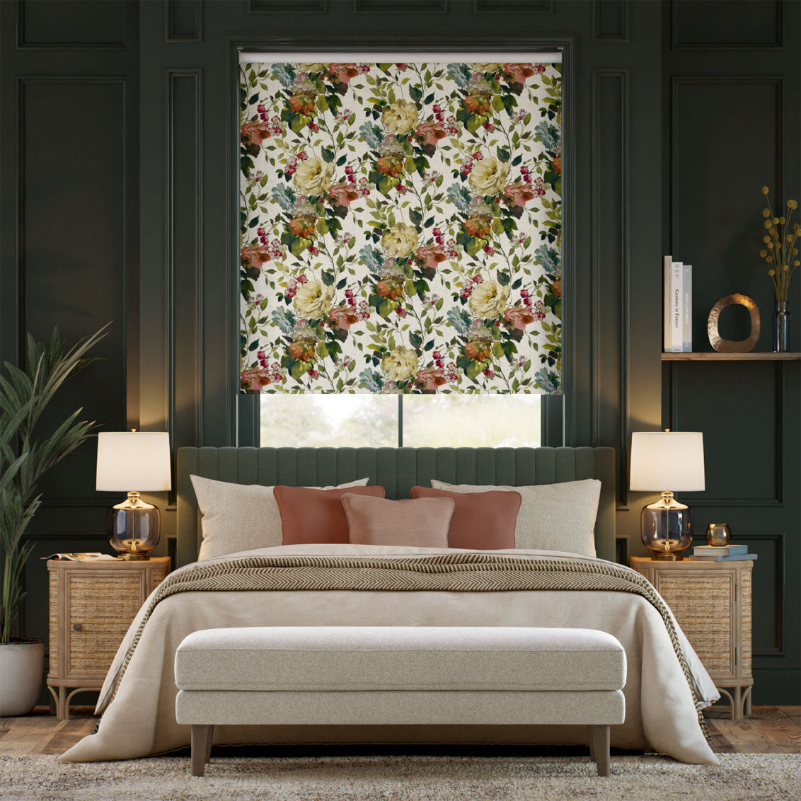 Colorized Twist2Go Bloom Peach Vanilla Roller Blind 9224