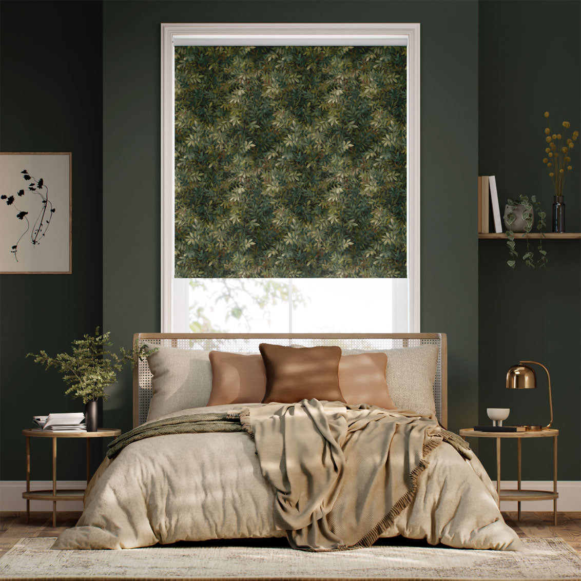 Colorized Twist2Go Congo Velvet Amber Roller Blind 9225