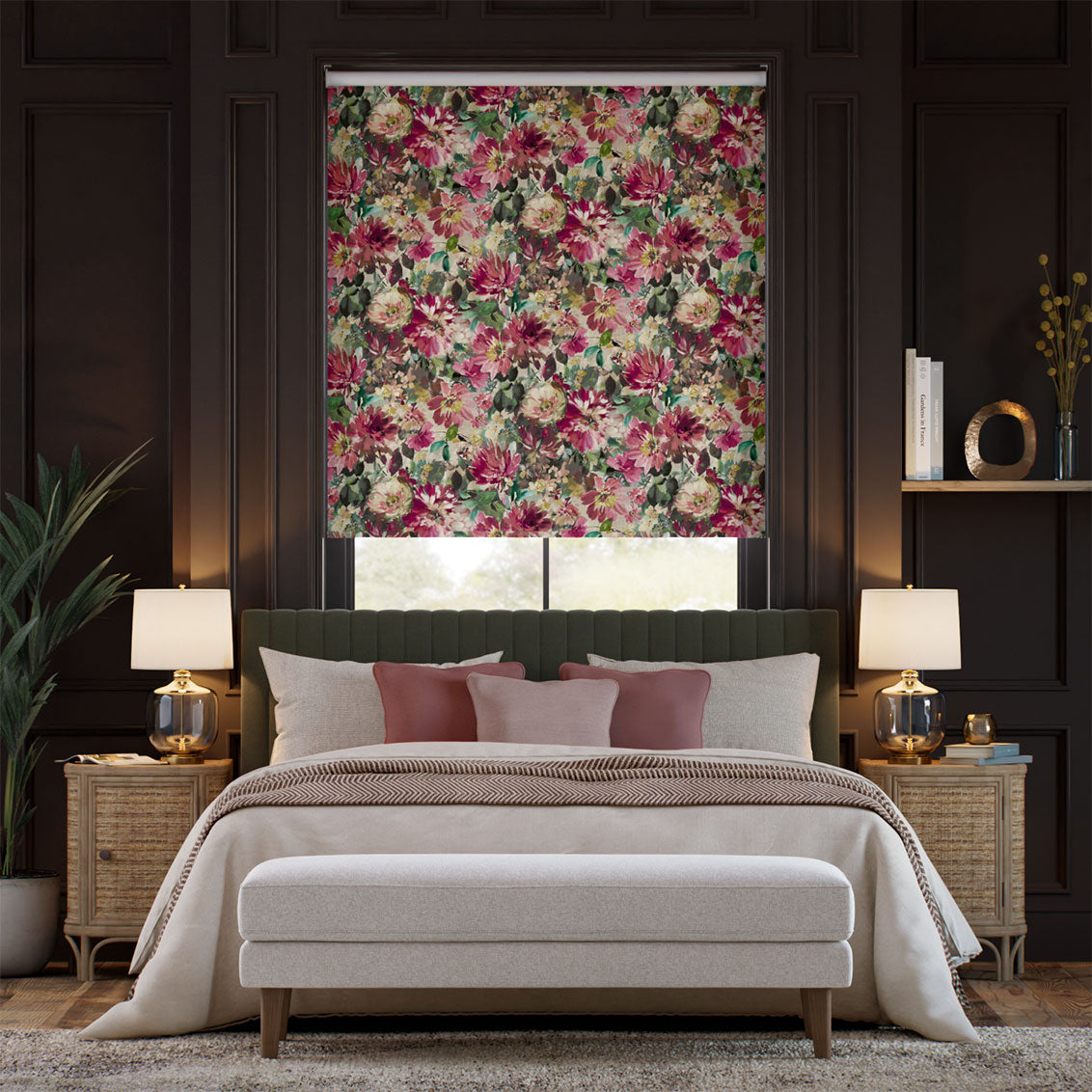 Colorized Twist2Go Tahiti Cerise Roller Blind 9251