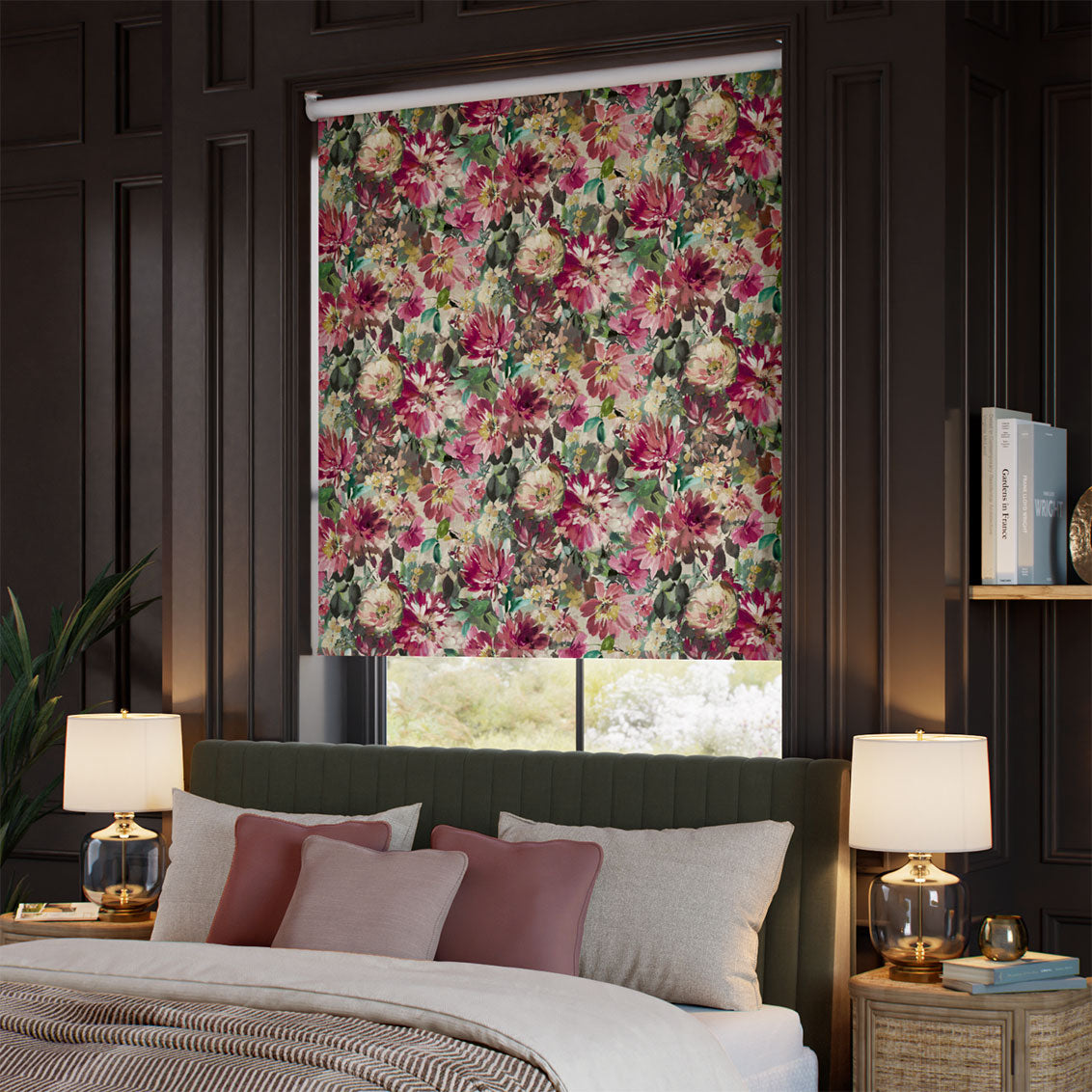ColorizedZoom Twist2Go Tahiti Cerise Roller Blind 9251