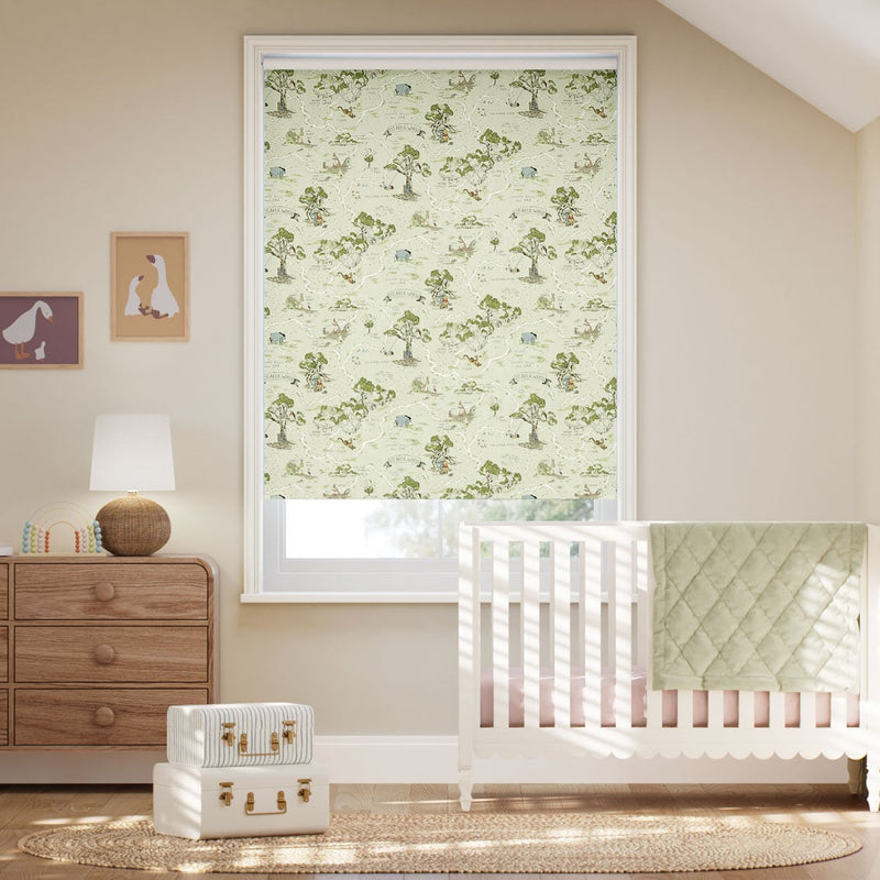 Colorized Hundred Acre Wood Blackout Forest Roller Blind 9280