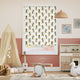 Colorized Mickey Stripe Blackout Natural Roller Blind 9294
