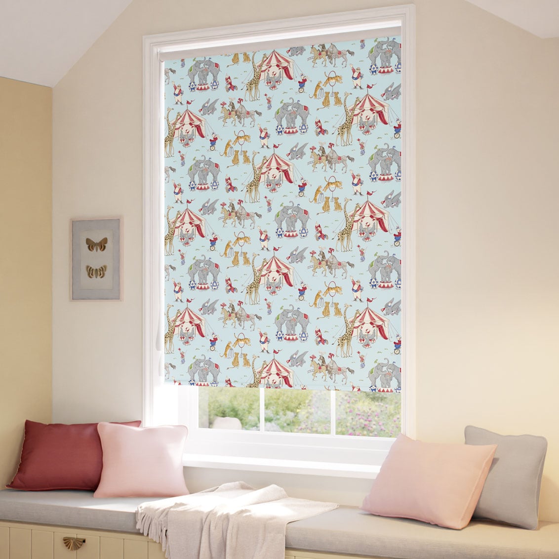 ColorizedZoom Twist2Go Dumbo Blackout Sky Blue Roller Blind 9308