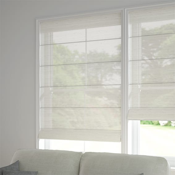 ColorizedZoom Madagascar Voile Neutral Roman Blind 9323