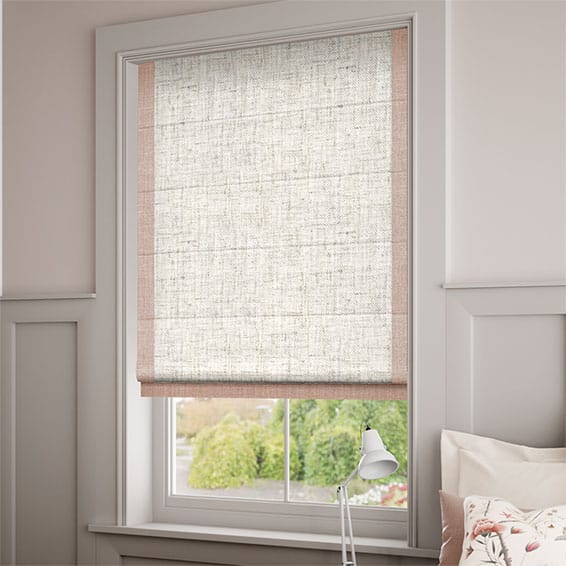 ColorizedZoom Affinity Warm Blush Roman Blind