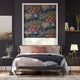 Colorized Fiore Velvet Slate Blue Roman Blind