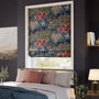 ColorizedZoom Fiore Velvet Slate Blue Roman Blind