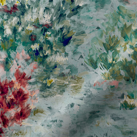 ColorizedPLA Fiore Velvet Duckegg Rose Roman Blind