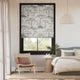 Colorized Kisumu Charcoal Roman Blind
