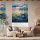 Colorized Nairobi Sky Blue Roman Blind 9372