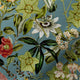 ColorizedPLA Passiflora Velvet Teal Blue Roman Blind