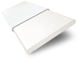 ColorizedSwatch Fine White & Glacier Faux Wood Blind - 50mm Slat sample image 9477