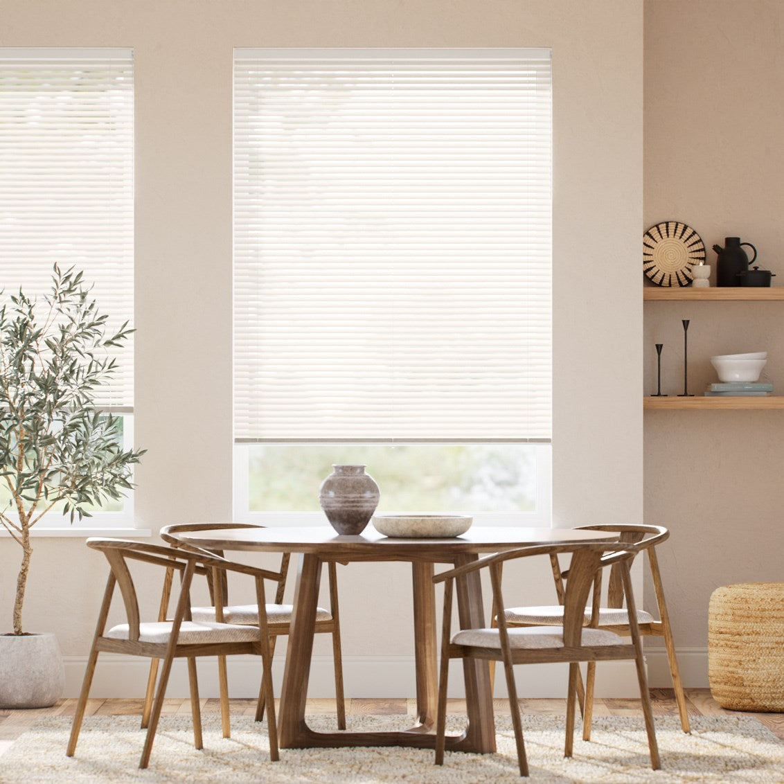 Dining room shutter blinds
