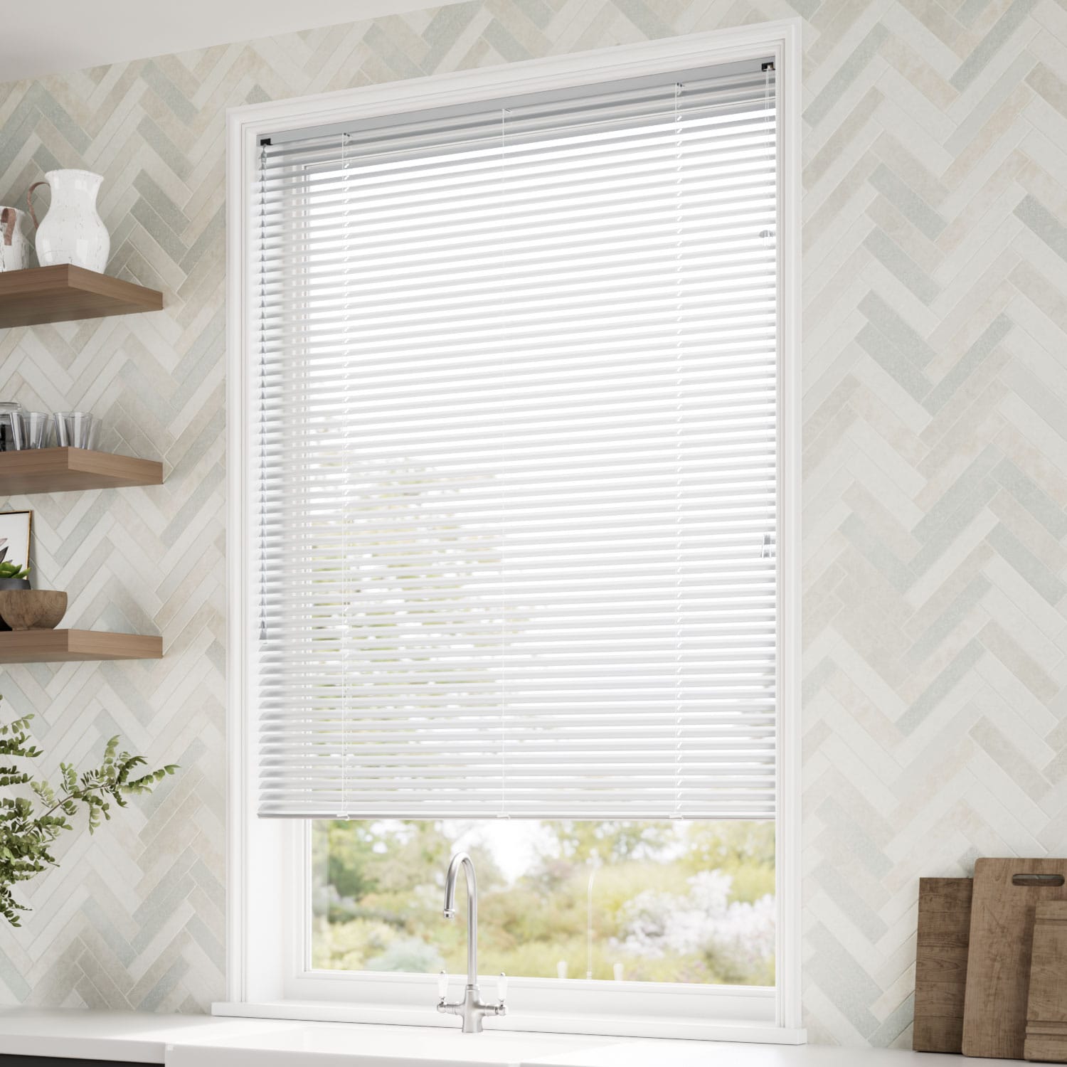 ColorizedZoom Atelier Silver Shine Venetian Blind - 25mm Slat 2256