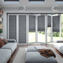Colorized BiFold ClickFIT Supreme Pewter Pleated Blind 2034