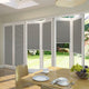 ColorizedZoom BiFold ClickFIT DuoLuxe Pewter  Pleated Blind 2047