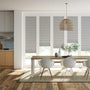 Colorized BiFold ClickFIT DuoLuxe Modern Grey  Pleated Blind 2046