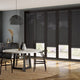 ColorizedZoom BiFold ClickFIT Voile Charcoal Grey Pleated Blind 2076