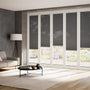 ColorizedZoom BiFold ClickFIT Voile Graphite Grey Pleated Blind 2079