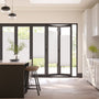 Colorized BiFold Adapt DuoLuxe Ice White Pleated Blind 2090