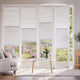 Colorized BiFold Night & Day Duo Snowdrift Pleated Blind 2110