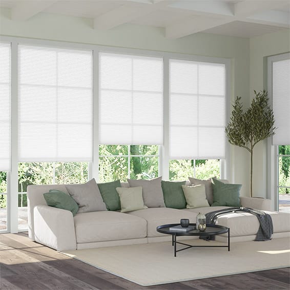 ColorizedZoom DuoLight Cordless Arctic White  Thermal Blind 2167