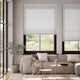 Colorized DuoLight Cordless Strie Soft Grey Thermal Blind 2191