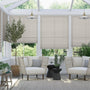 Colorized DuoShade Cordless Mosaic Warm Grey Thermal Blind 2213