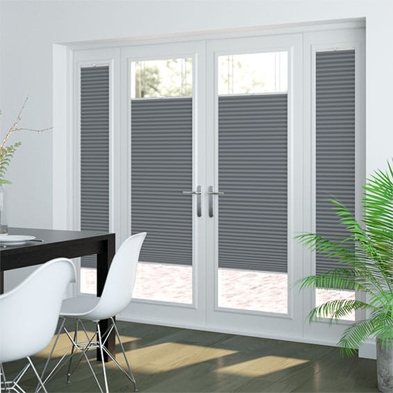 ColorizedZoom PerfectFIT DuoShade Slate Blue Thermal Blind 2501