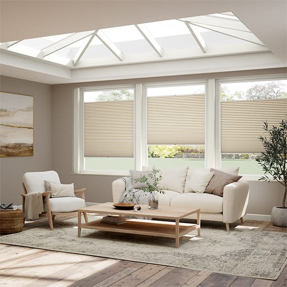 ColorizedZoom PerfectFIT DuoShade Terrazzo Sandstone Thermal Blind 2547