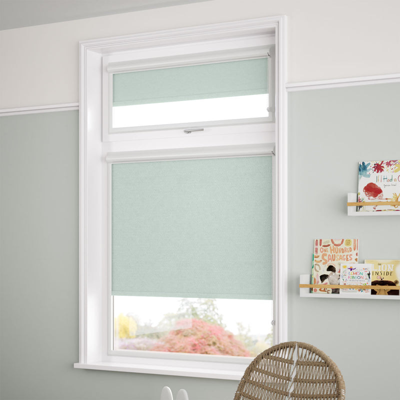 ColorizedZoom PerfectFIT Florence Blackout Mineral Blue Roller Blind 2560
