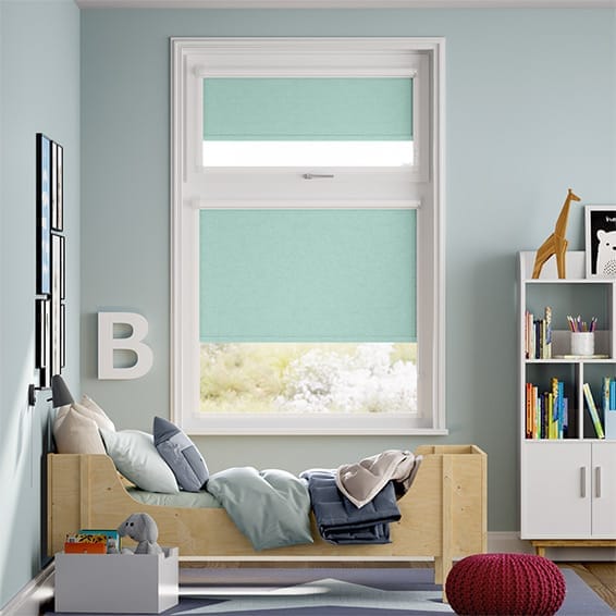 Colorized PerfectFIT Florence Blackout Aquamarine Roller Blind 2555