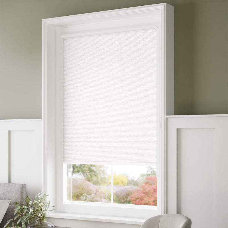ColorizedZoom PerfectFIT Florence Blackout Crisp White Roller Blind 2556