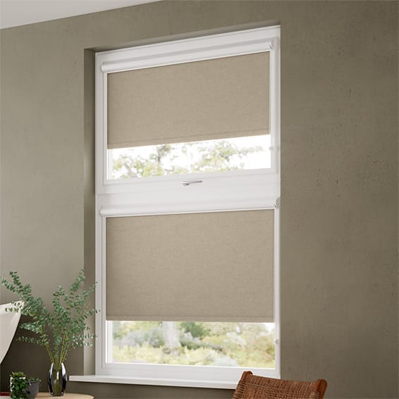 ColorizedZoom PerfectFIT Florence Blackout Mink Roller Blind 2561