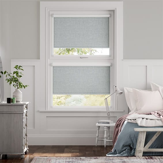 Colorized PerfectFIT Canali Blackout Silver Grey Roller Blind 2574