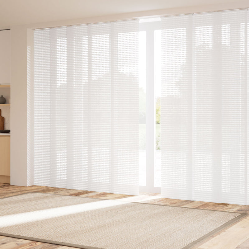 ColorizedZoom Belize Natural White Panel Blind 2707