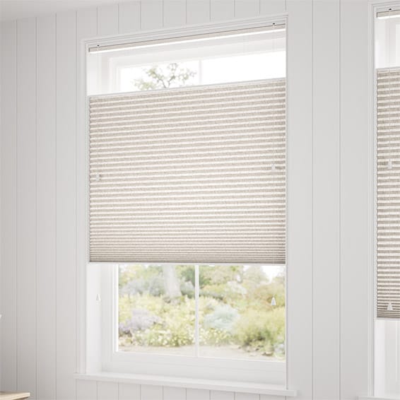 ColorizedZoom DuoShade Top Down/Bottom Up Crackle Alabaster Thermal Blind 2713