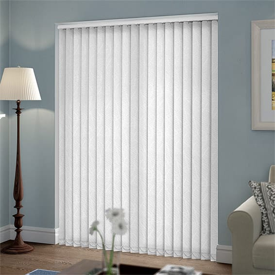 ColorizedZoom Madrid Geo White Vertical Blind 2766