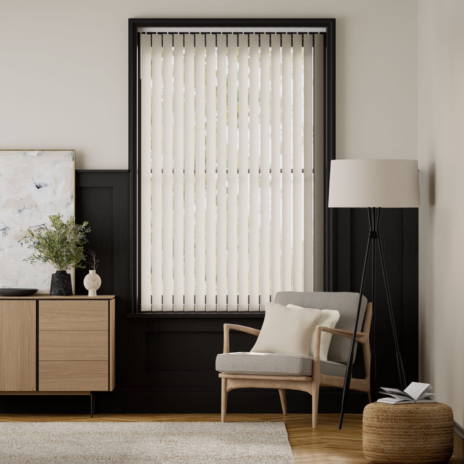 Colorized Concordia Burr Vertical Blind 2878