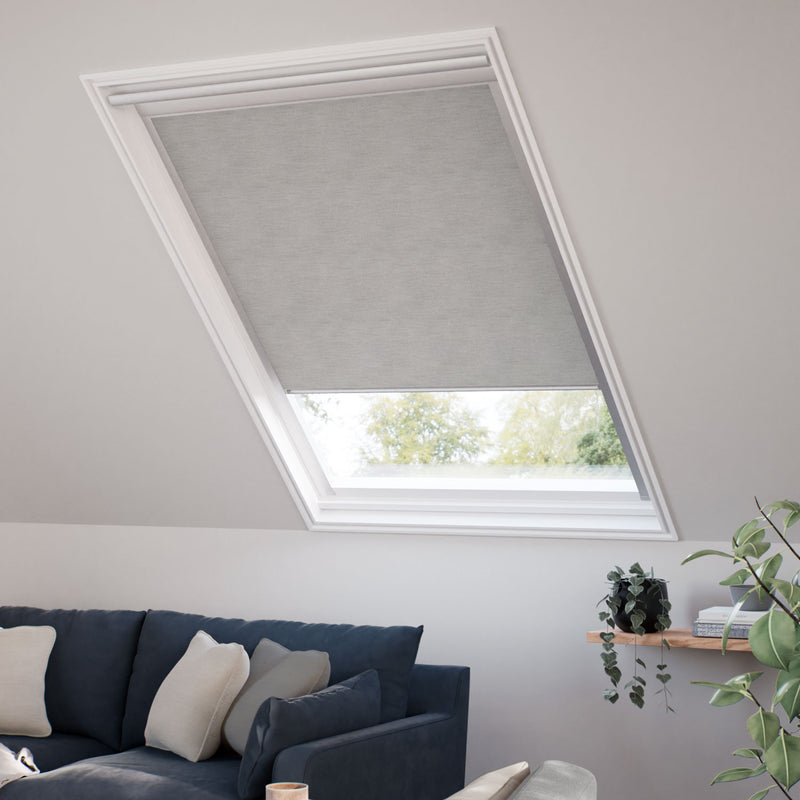 ColorizedZoom Expressions Nickel Blackout Blind for DAKSTRA®/RoofLITE® Windows 2926