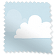 ColorizedSwatch Expressions Blue Clouds Blackout Blind for DAKSTRA®/RoofLITE® Windows sample image 2906