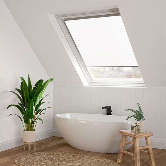 ColorizedZoom Expressions Vista Pure White Blind for DAKSTRA®/RoofLITE® Windows 2937