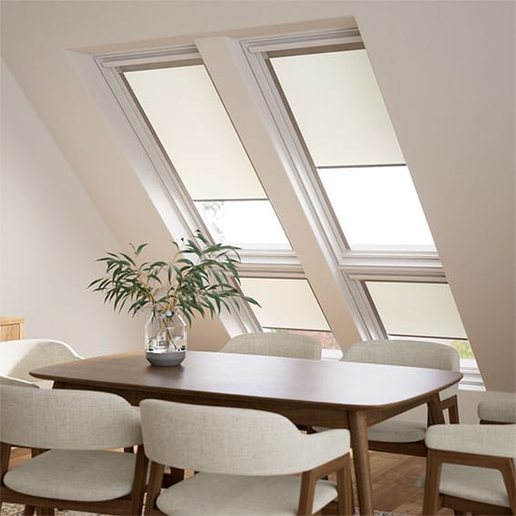 ColorizedZoom Expressions Vista Soft Cream Blind for Keylite® Windows 3017