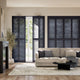 Colorized San Jose Premium Midnight Blue Shutter Blinds 3053
