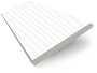 ColorizedSwatch Arctic White Faux Wood Blind - 50mm Slat sample image 3162