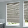 ColorizedZoom Smokey Ash Faux Wood Blind - 50mm Slat 3160