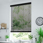 ColorizedZoom Cosmopolitan Deep Onyx Wooden Blind - 50mm Slat 3188